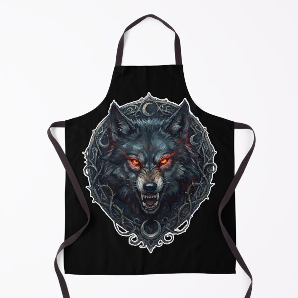 Item preview, Wolf With Glowing Red Eyes – Dark Fantasy Night Predator designed and sold by cr6zym1nd.