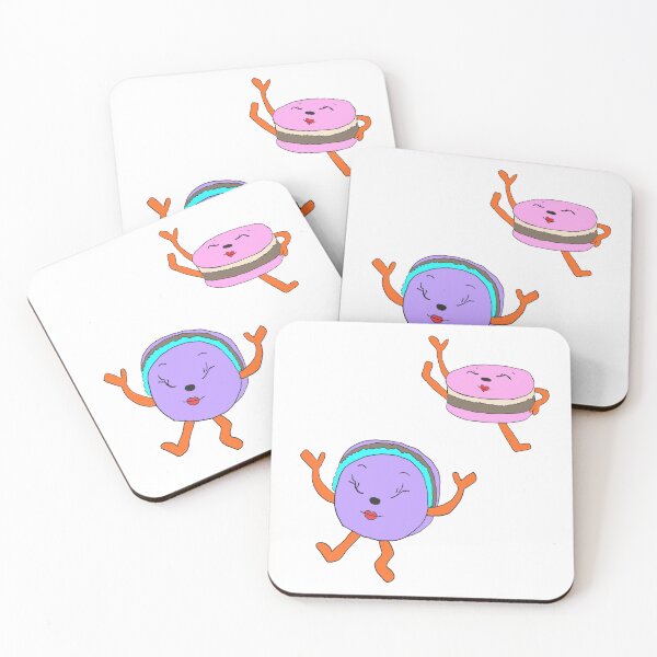 Item preview, Kawaii Macarons Cute Food Illustration Colorful designed and sold by Najomiartstudio.