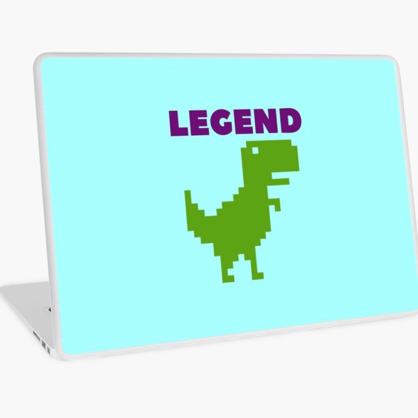 Chrome Dino, The Dinosaur Game, T-Rex Game, No Internet Laptop Skin by  Zen20