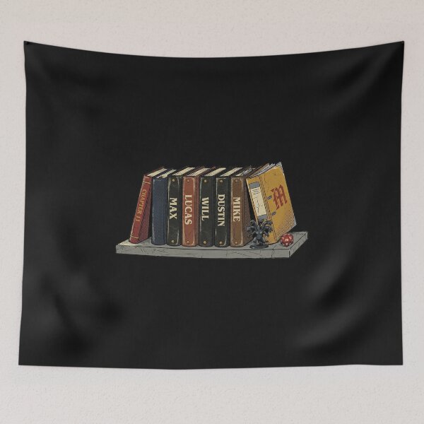 Item preview, 80s Hawkins Club Retro Bookshelf Art designed and sold by AdyKurniawan.
