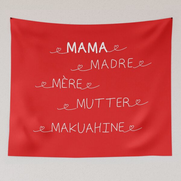 Item preview, Mama in Every Language Gift – Mother’s Day Gift, Valentine’s Day Mom Gift, Minimalist Typography Design designed and sold by VelvetSkyStudio.