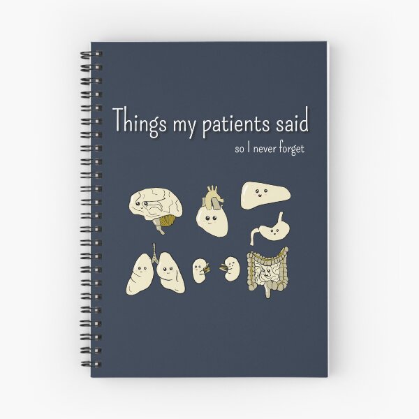 Item preview, Things my patients said, so I never forget. Doctor Journal Medical Notebook Personalized Doctor Gift For New Doctor Gift For Doctor Graduate Gift Health Care Doctor Appreciation Gift designed and sold by Tamm-art.