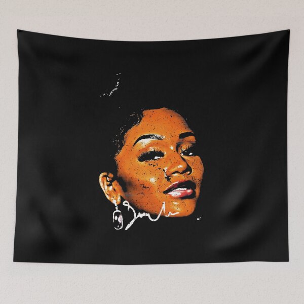 Item preview, Saweetie Face Rapper Orange Portrait designed and sold by evilspecialist.