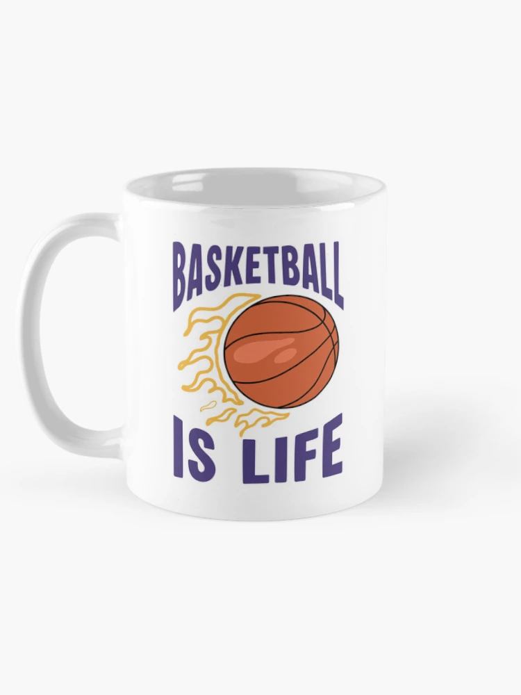 Thumbnail 5 of 6, Coffee Mug, Basketball Is Life - Retro designed and sold by JavaGraph.