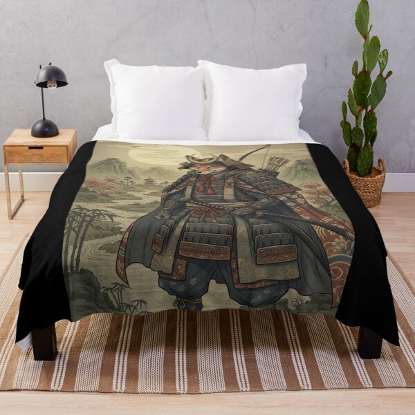 Item preview, The Kitsune Samurai's Moonlight Vigil designed and sold by FoxVibes.