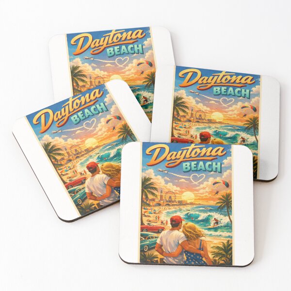 Item preview, Daytona Beach Vintage Travel Poster – Florida’s Iconic Coastal Getaway designed and sold by Places On Earth.