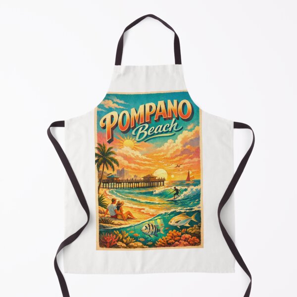 Item preview, Pompano Beach Sunset Pier Scene – Broward County Coastal Charm designed and sold by Places On Earth.