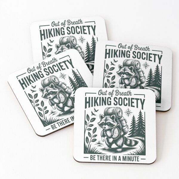Item preview, Out Of Breath Hiking Society Be There In A Minute designed and sold by TheRetroStyle.