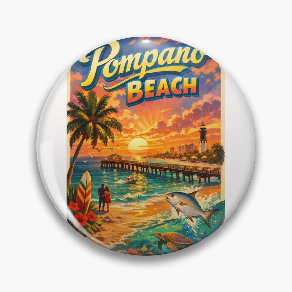 Item preview, Pompano Beach Lighthouse Sunset – Hillsboro Inlet Landmark View designed and sold by Places On Earth.