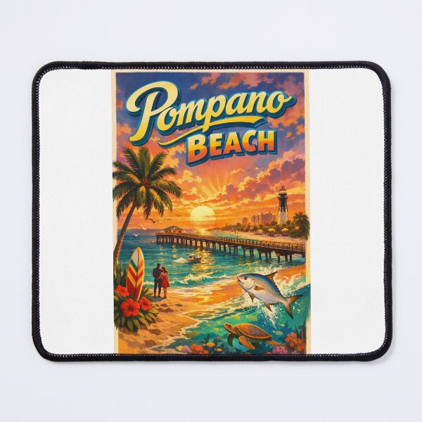 Item preview, Pompano Beach Lighthouse Sunset – Hillsboro Inlet Landmark View designed and sold by Places On Earth.