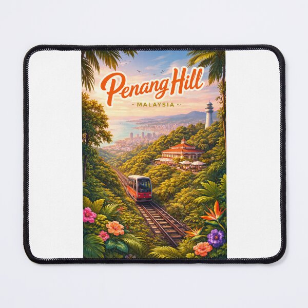 Item preview, Penang Hill Train View – Colonial Charm Above George Town, Malaysia designed and sold by Places On Earth.