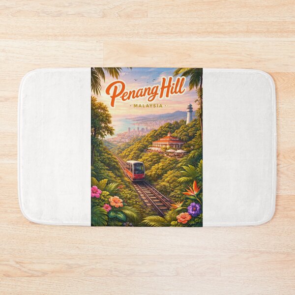 Item preview, Penang Hill Train View – Colonial Charm Above George Town, Malaysia designed and sold by Places On Earth.