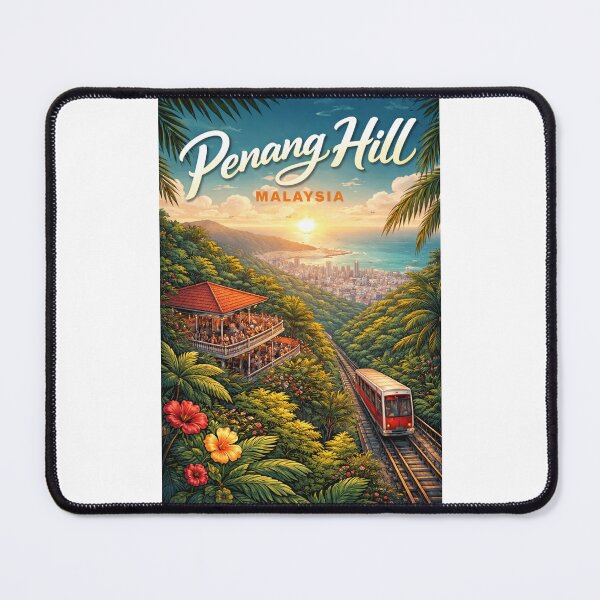 Item preview, Penang Hill Lookout – Sunset Above George Town Skyline, Malaysia designed and sold by Places On Earth.