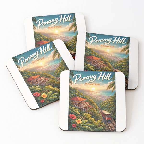 Item preview, Penang Hill Lookout – Sunset Above George Town Skyline, Malaysia designed and sold by Places On Earth.