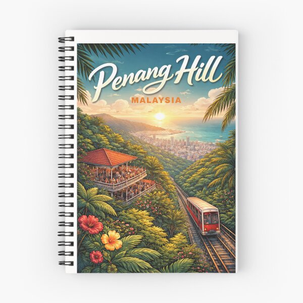 Item preview, Penang Hill Lookout – Sunset Above George Town Skyline, Malaysia designed and sold by Places On Earth.