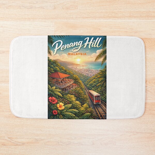 Item preview, Penang Hill Lookout – Sunset Above George Town Skyline, Malaysia designed and sold by Places On Earth.