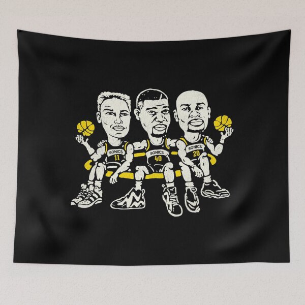 Item preview, Schrempf Kemp And Payton - Seattle Supersonics Big Three designed and sold by ryanss.