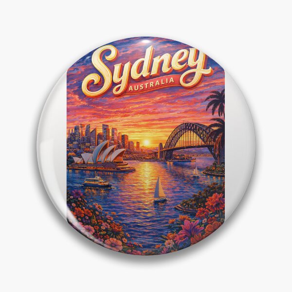 Item preview, Sydney Harbour Sunset – Opera House and Harbour Bridge at Twilight designed and sold by Places On Earth.