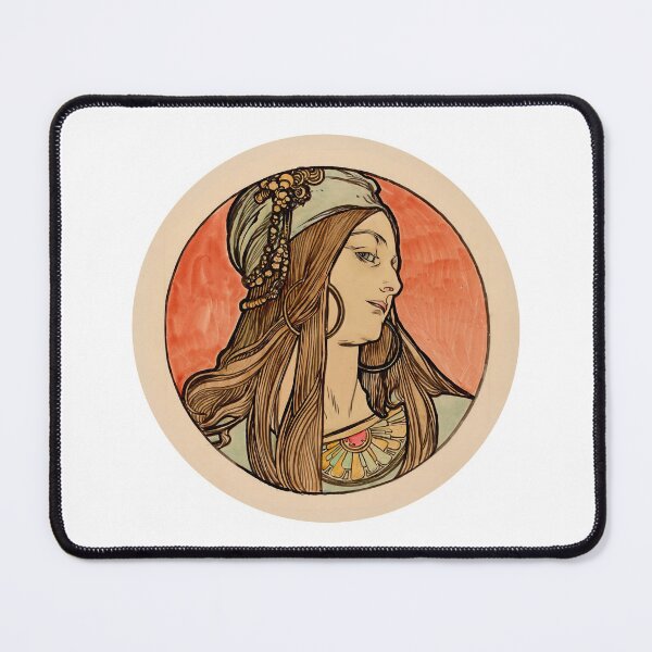 Item preview, Stained glass window for the façade of the Fouquet jewelry store - Alfons Mucha designed and sold by Naturalisly.