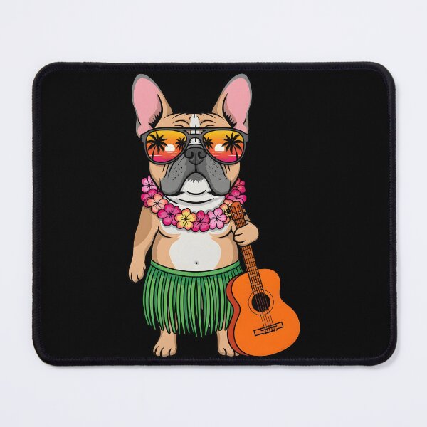 Item preview, Hawaiian French Bulldog & Pineapple Ukulele Summer Vacation designed and sold by OlakunleOloroz.