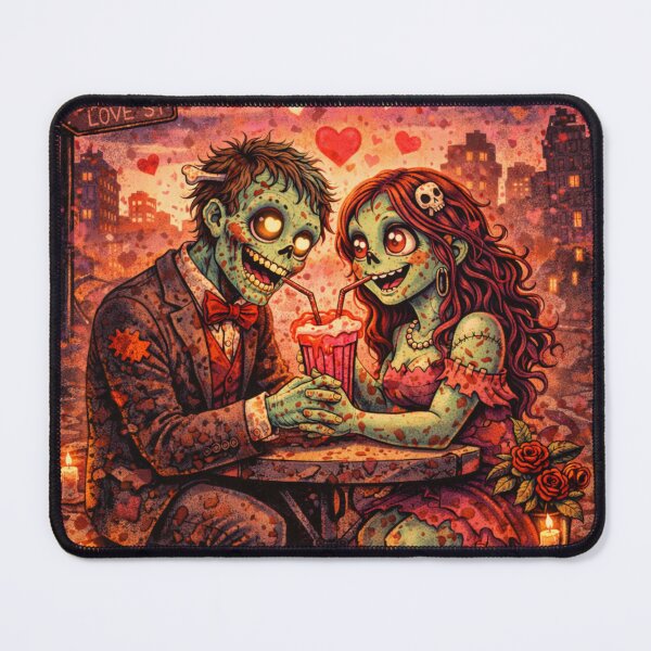 Item preview, Love Never Dies Zombie Apocalypse Valentine Low Poly Art designed and sold by ArtificialAce.