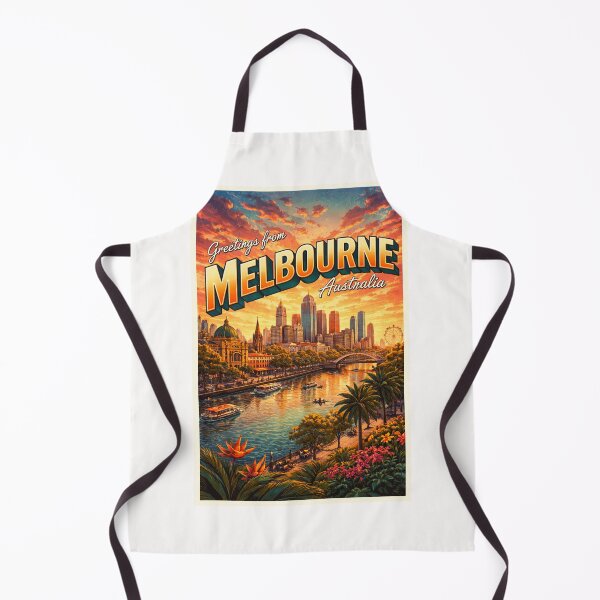 Item preview, Greetings from Melbourne – Yarra River Sunset with Federation Square and Southbank Skyline designed and sold by Places On Earth.