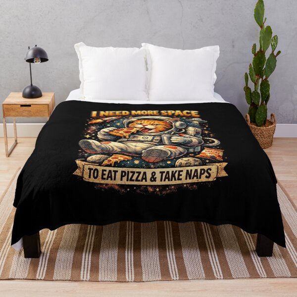 Item preview, Funny Cat need More Space To Eat Pizza designed and sold by PluffyPanda.