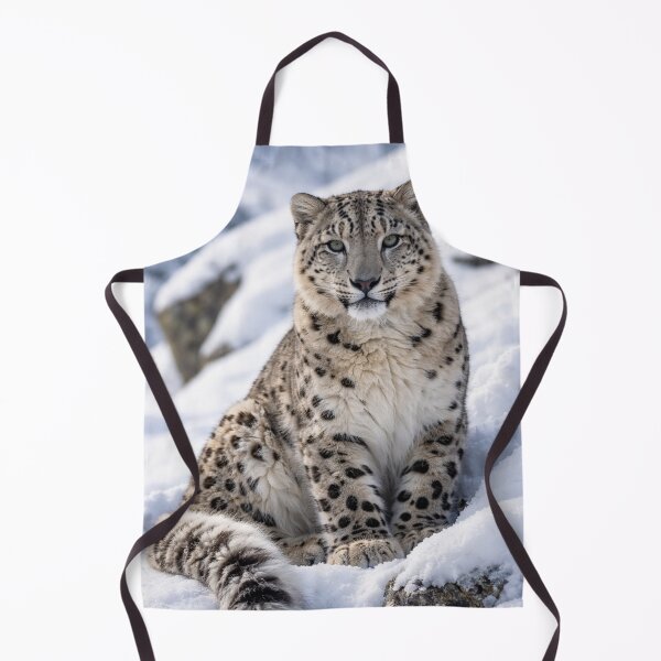 Item preview, Snow Leopard in Winter Mountains – Majestic Wildlife Art designed and sold by Darlin8888.