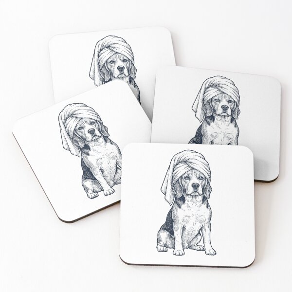 Item preview, Beagle Spa Bath Dog Mom Dad designed and sold by DoodleTortle.