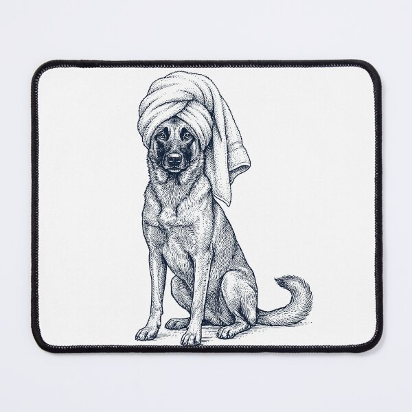 Item preview, Belgian Malinois Spa Bath Dog Mom Dad designed and sold by DoodleTortle.