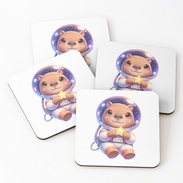Item preview, Kawaii Space Capybara designed and sold by ValeriValera.
