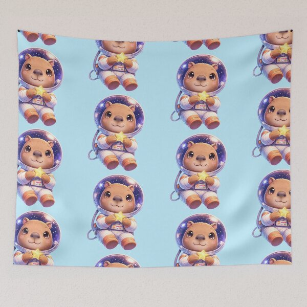 Item preview, Kawaii Space Capybara designed and sold by ValeriValera.