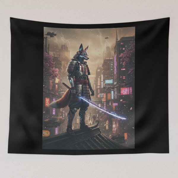 Item preview, Ronin of the Neon Night designed and sold by FoxVibes.