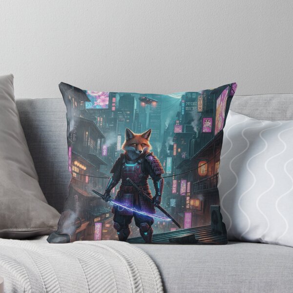 Item preview, Cyber Samurai Kitsune Ronin designed and sold by FoxVibes.