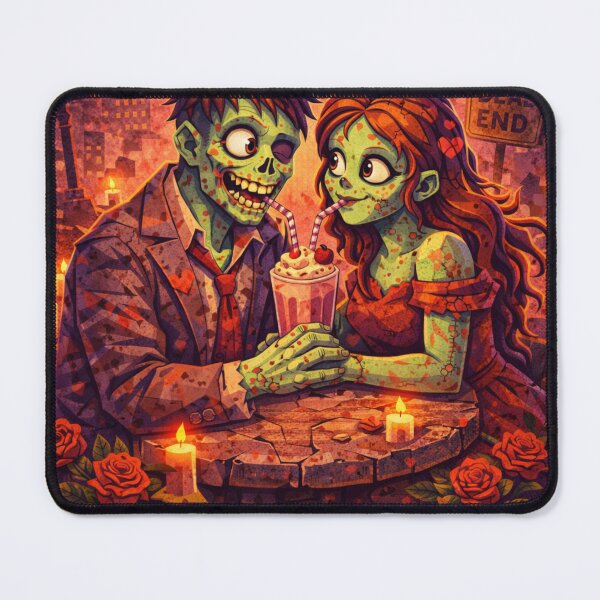 Item preview, Love Never Dies Zombie Apocalypse Valentine Low Poly Art designed and sold by ArtificialAce.