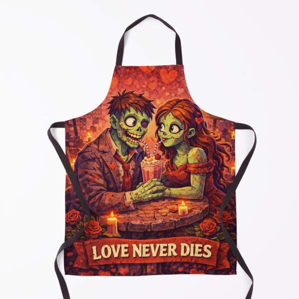 Item preview, Love Never Dies Zombie Apocalypse Valentine Low Poly Art designed and sold by ArtificialAce.