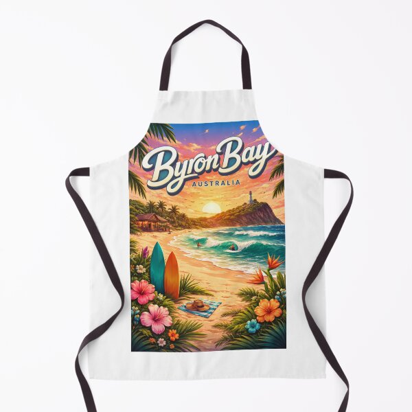 Item preview, Byron Bay Sunset – Cape Byron Lighthouse and Bohemian Beach Vibes designed and sold by Aryabek.