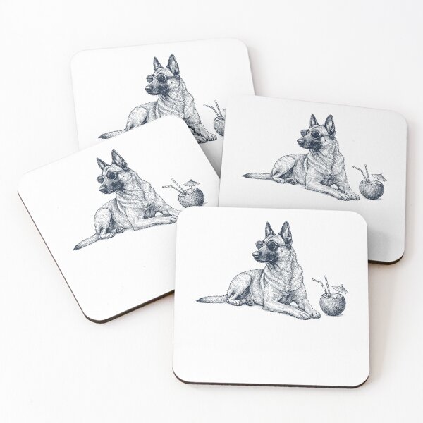 Item preview, Belgian Malinois Vacation Dog Lover Gift designed and sold by DoodleTortle.