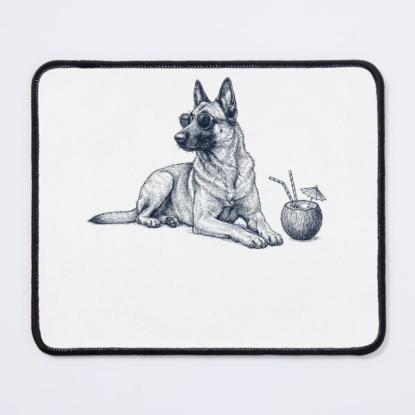 Item preview, Belgian Malinois Vacation Dog Lover Gift designed and sold by DoodleTortle.