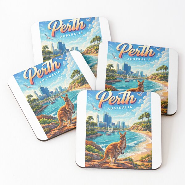 Item preview, Perth Skyline – Western Australia’s Riverside Capital with Kangaroo Lookout designed and sold by Aryabek.
