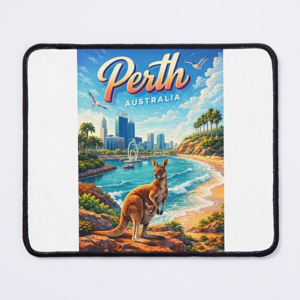 Item preview, Perth Skyline – Western Australia’s Riverside Capital with Kangaroo Lookout designed and sold by Aryabek.