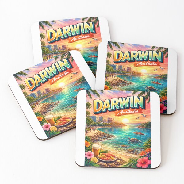 Item preview, Darwin Waterfront – Northern Territory Tropical Sunset with Coastal Dining designed and sold by Aryabek.
