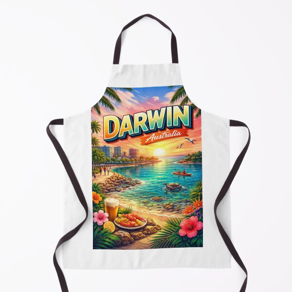 Item preview, Darwin Waterfront – Northern Territory Tropical Sunset with Coastal Dining designed and sold by Aryabek.