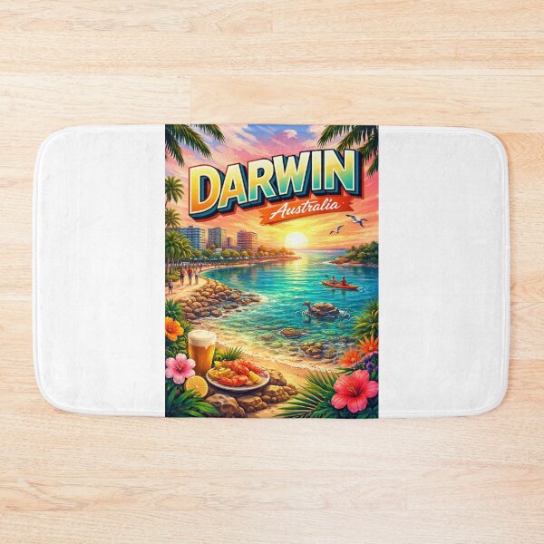 Item preview, Darwin Waterfront – Northern Territory Tropical Sunset with Coastal Dining designed and sold by Aryabek.
