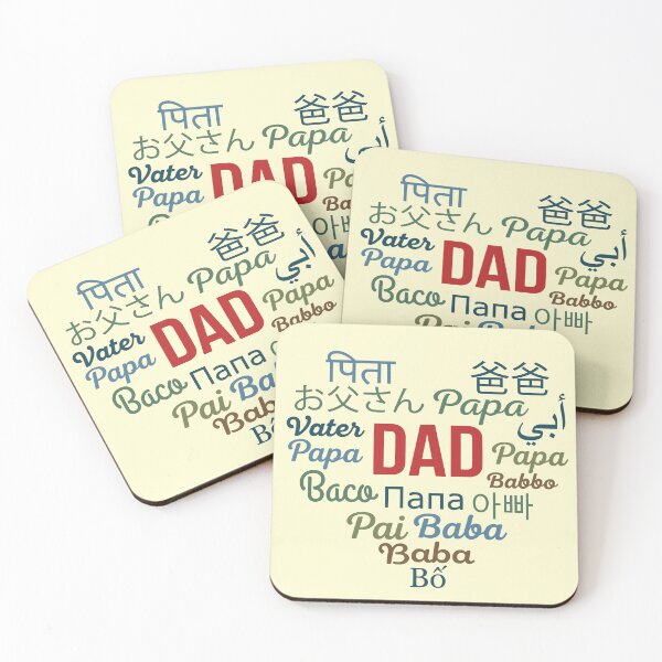 Item preview, Dad in Multiple Language In Heart Shape Valentine designed and sold by Imaginationbeyond.
