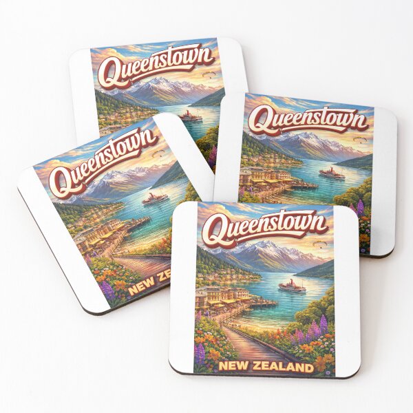 Item preview, Queenstown Lakeside – New Zealand's Alpine Retreat with the TSS Earnslaw designed and sold by Aryabek.