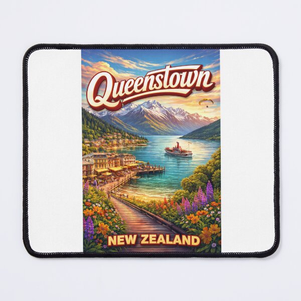 Item preview, Queenstown Lakeside – New Zealand's Alpine Retreat with the TSS Earnslaw designed and sold by Aryabek.