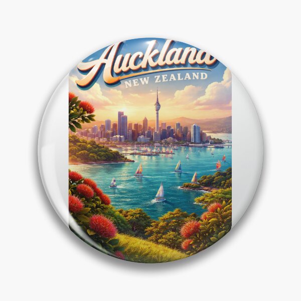 Item preview, Auckland Harbour – Sky Tower and Sailing Yachts Across Waitematā Harbour designed and sold by Aryabek.