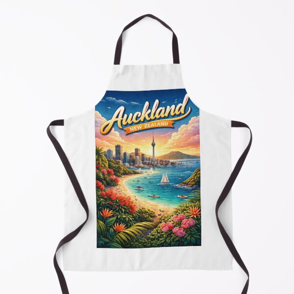 Item preview, Auckland Beach Sunset – Sky Tower, Waitematā Harbour & Rangitoto Island designed and sold by Aryabek.