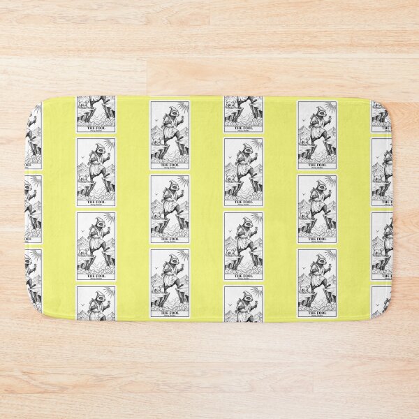 Item preview, The Fool Tarot Card Honey Badger Aesthetic Occult Vintage Illustration designed and sold by bvdesignart.